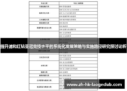 提升浦和红钻亚冠竞技水平的系统化发展策略与实施路径研究探讨论析